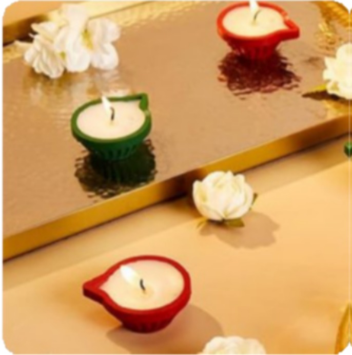 Colorful Diya Candle - Dev Tandoor Industries